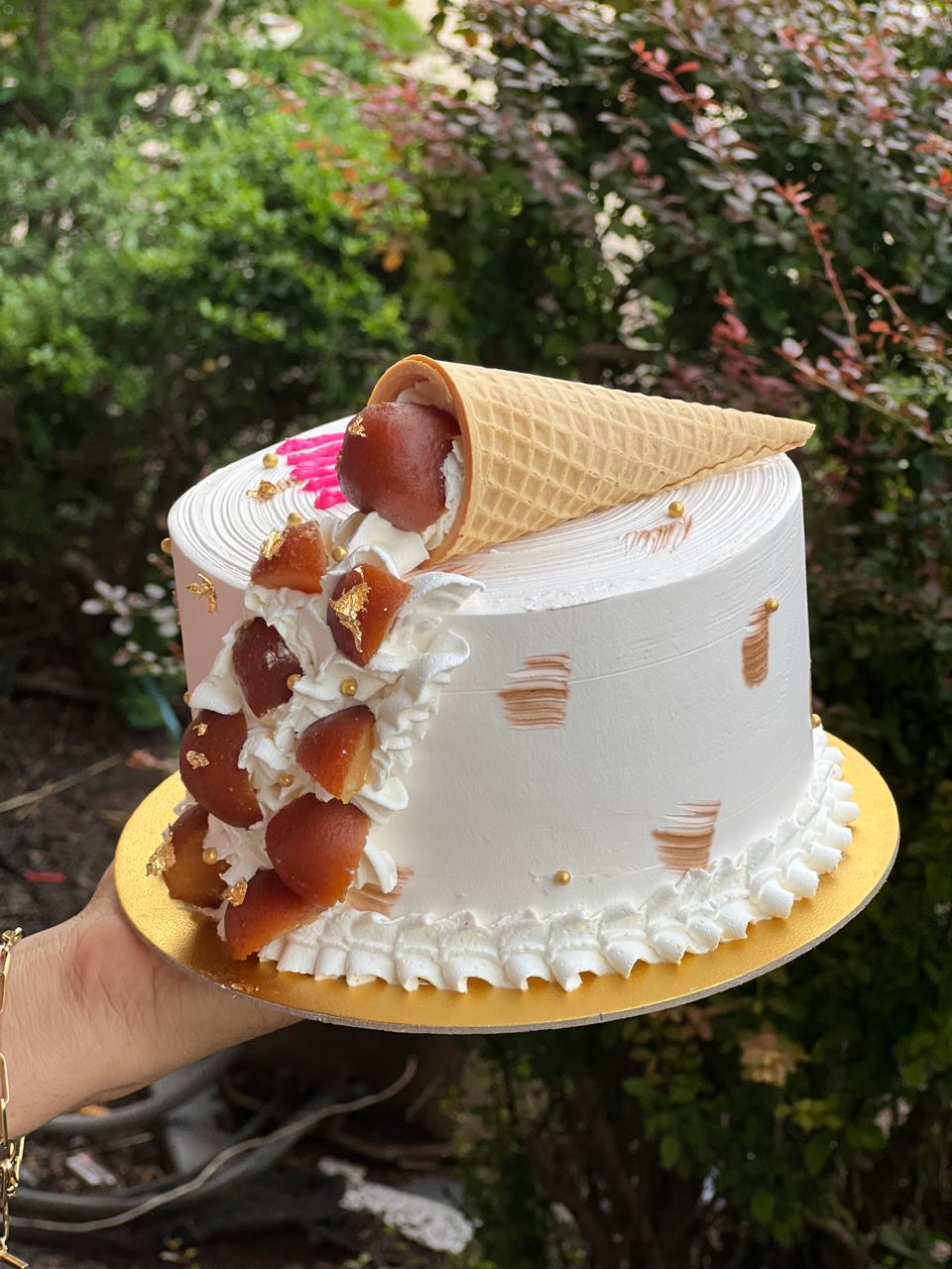 Gulab Jamun cake design